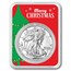 2026 1 oz American Silver Eagle - w/Merry Christmas Tree Card