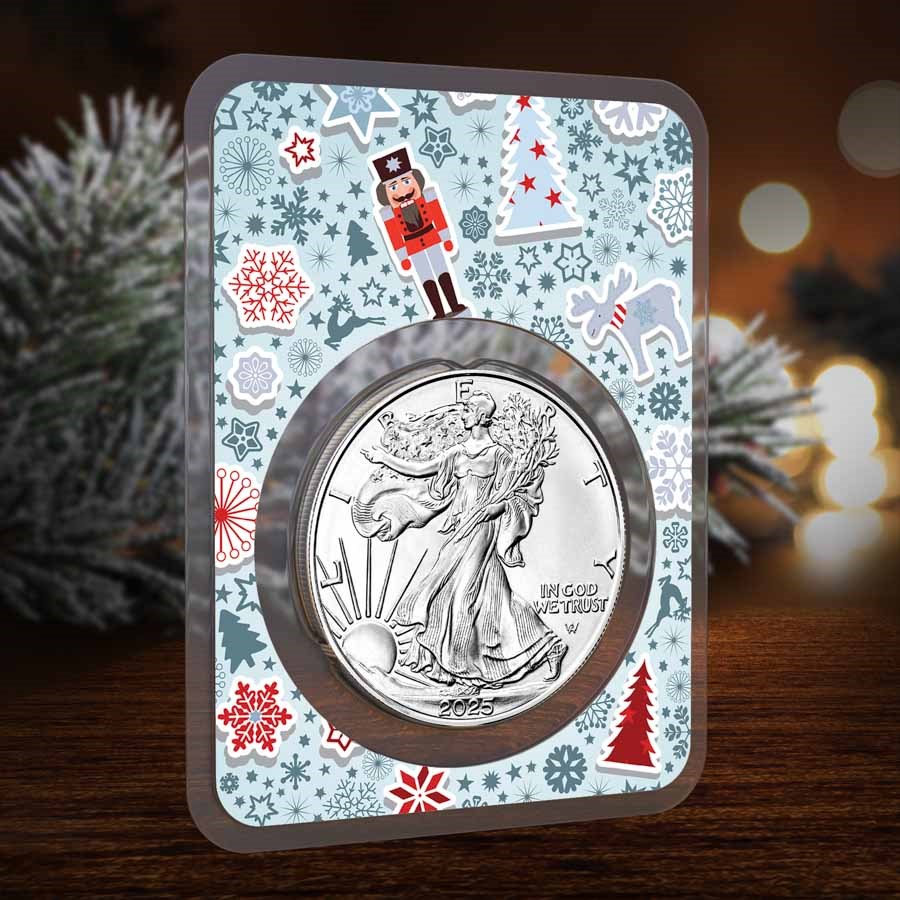 2026 1 oz American Silver Eagle - w/Nutcracker Collage Card