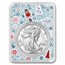 2026 1 oz American Silver Eagle - w/Nutcracker Collage Card