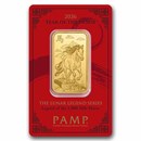 2026 1 oz Gold Bar - PAMP Suisse Year of the Horse (In Assay)
