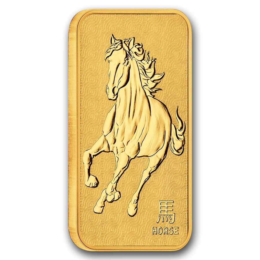 Buy 2026 1 oz Gold Perth Mint Lunar Horse Bar | APMEX