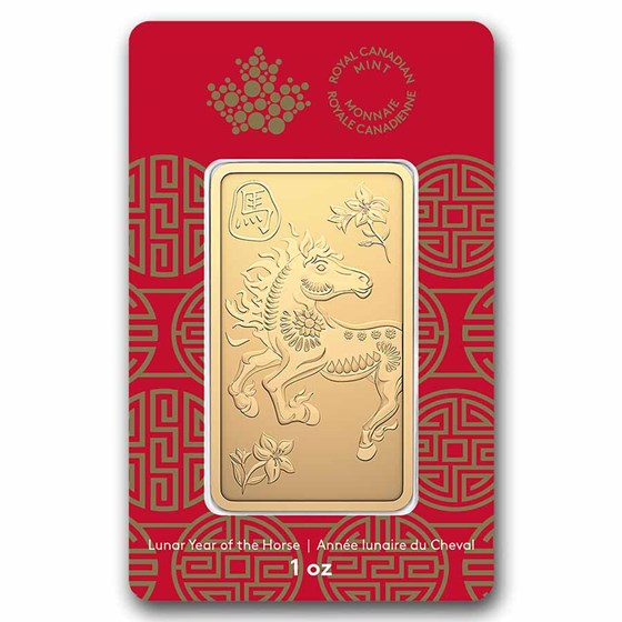 2026 1 oz Gold Bar - RCM Lunar Year of the Horse (In Assay)
