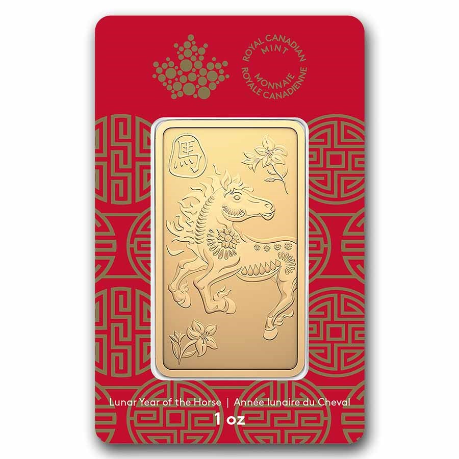 2026 1 oz Gold Bar - RCM Lunar Year of the Horse (In Assay)
