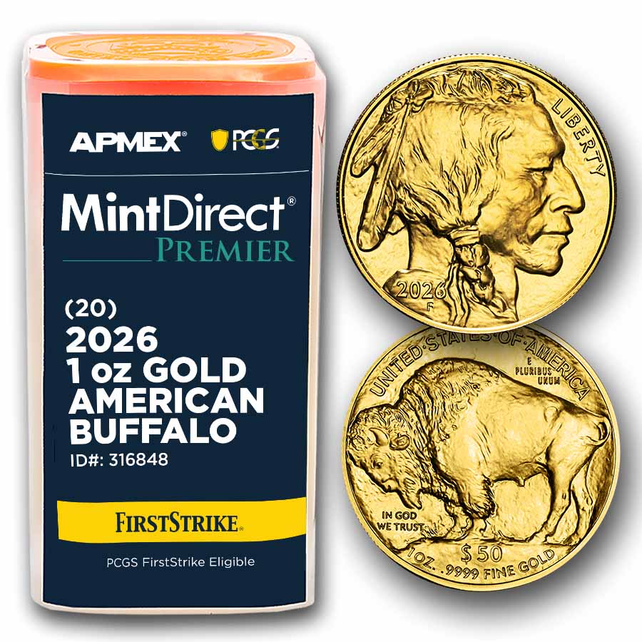 Buy 20-Coin 2026 1 oz Gold Buffalo MD Tube | APMEX
