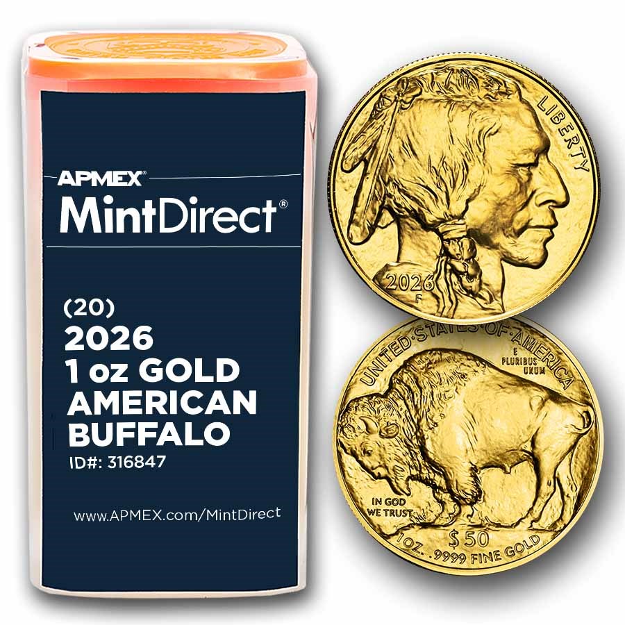 2026 1 oz Gold Buffalo (20-Coin MintDirect® Tube)