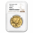2026 1 oz Gold Buffalo MS-69 NGC