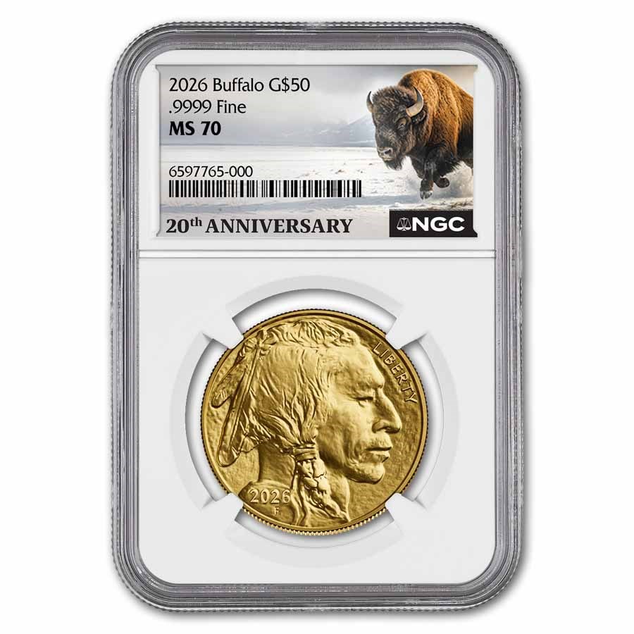 2026 1 oz Gold Buffalo MS-70 NGC (20th Anniversary)