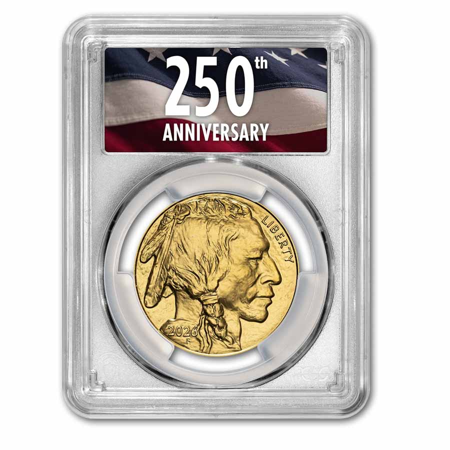 Buy 2026 1 oz Gold Buffalo MS-70 PCGS (FS, 250th Ann) | APMEX