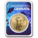 2026 1 oz Gold Eagle - w/Celebrate Graduate Card, In TEP