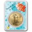 2026 1 oz Gold Eagle - w/Happy Birthday, Balloons Card, In TEP