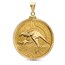2026 1 oz Gold Kangaroo Pendant (Diamond-ScrewTop Bezel)