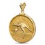 2026 1 oz Gold Kangaroo Pendant (Diamond-ScrewTop Bezel)