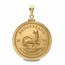 2026 1 oz Gold Krugerrand Pendant (Diamond-Screw Top Bezel)