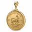 2026 1 oz Gold Krugerrand Pendant (Diamond-Screw Top Bezel)