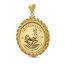 2026 1 oz Gold Krugerrand Pendant (Rope-Screw Top Bezel)