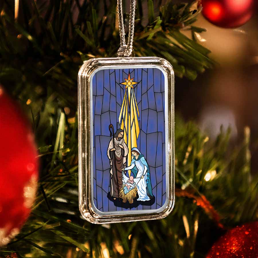 Buy 2026 1 oz Silver Christmas Nativity Colorized Bar | APMEX