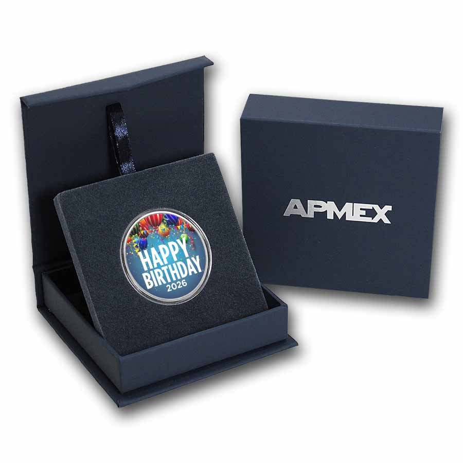 Buy 2023 1 oz Silver Colorized Round - APMEX (Birthday Balloons) | APMEX