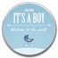 2026 1 oz Silver Colorized Round - APMEX (It's A Boy, Stroller)