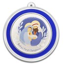 2026 1 oz Silver Colorized Round - Baby's 1st Christmas, Nativity