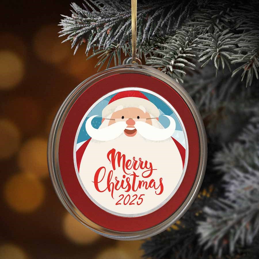 2026 1 oz Silver Colorized Round - Big Smiling Santa