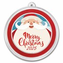 2026 1 oz Silver Colorized Round - Big Smiling Santa