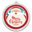2026 1 oz Silver Colorized Round - Big Smiling Santa