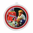 2026 1 oz Silver Colorized Round - Boy & Dog Christmas Gifts