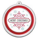 2026 1 oz Silver Colorized Round - Merry Christmas, Retro