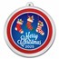 2026 1 oz Silver Colorized Round - Merry Christmas Stockings