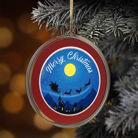 2026 1 oz Silver Colorized Round - Merry Christmas