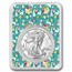 2026 1 oz Silver Eagle - w/Festive Easter Collage Card, In TEP