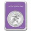 2026 1 oz Silver Eagle - w/Happy Birthday, Purple Card, In TEP