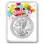 2026 1 oz Silver Eagle - w/Happy Birthday, White Card, In TEP