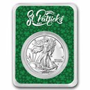 2026 1 oz Silver Eagle - w/Happy St. Patrick's Day Card, In TEP
