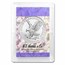 2026 1 oz Silver Eagle - w/Harris Holder, Happy Birthday Design