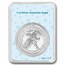 2026 1 oz Silver Eagle - w/"It's A Boy", Baby Blue Card, In TEP
