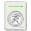 2026 1 oz Silver Eagle - w/St. Patrick's Day Clovers Card, In TEP