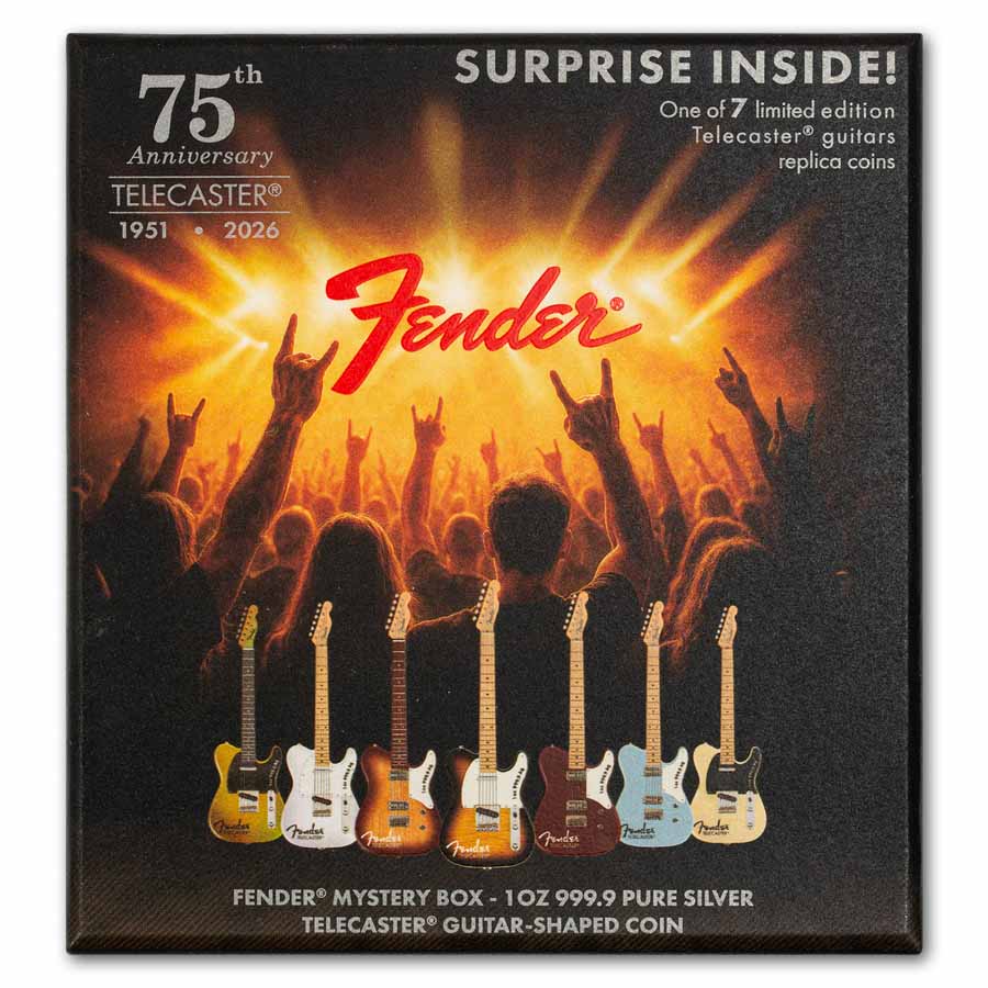 Buy 2026 1 oz Silver Fender Telecaster 75th Ann Blind Box | APMEX