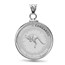 2026 1 oz Silver Kangaroo Pendant (Plain Front Style Bezel)