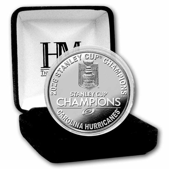 2026 1 oz Silver NHL Stanley Cup Champions Carolina Hurricanes