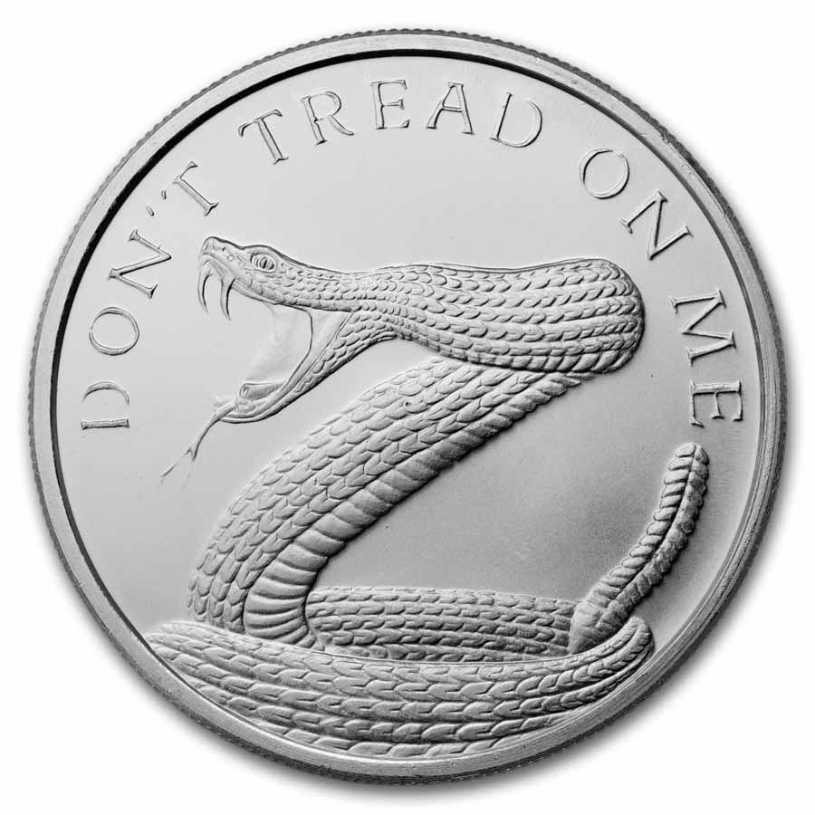 2026 1 oz Silver Shield Round - Don't Tread On Me Snake