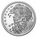 2026 1 oz Silver Shield Round - Freedom Girl