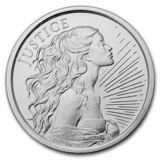 2026 1 oz Silver Shield Round - Justice