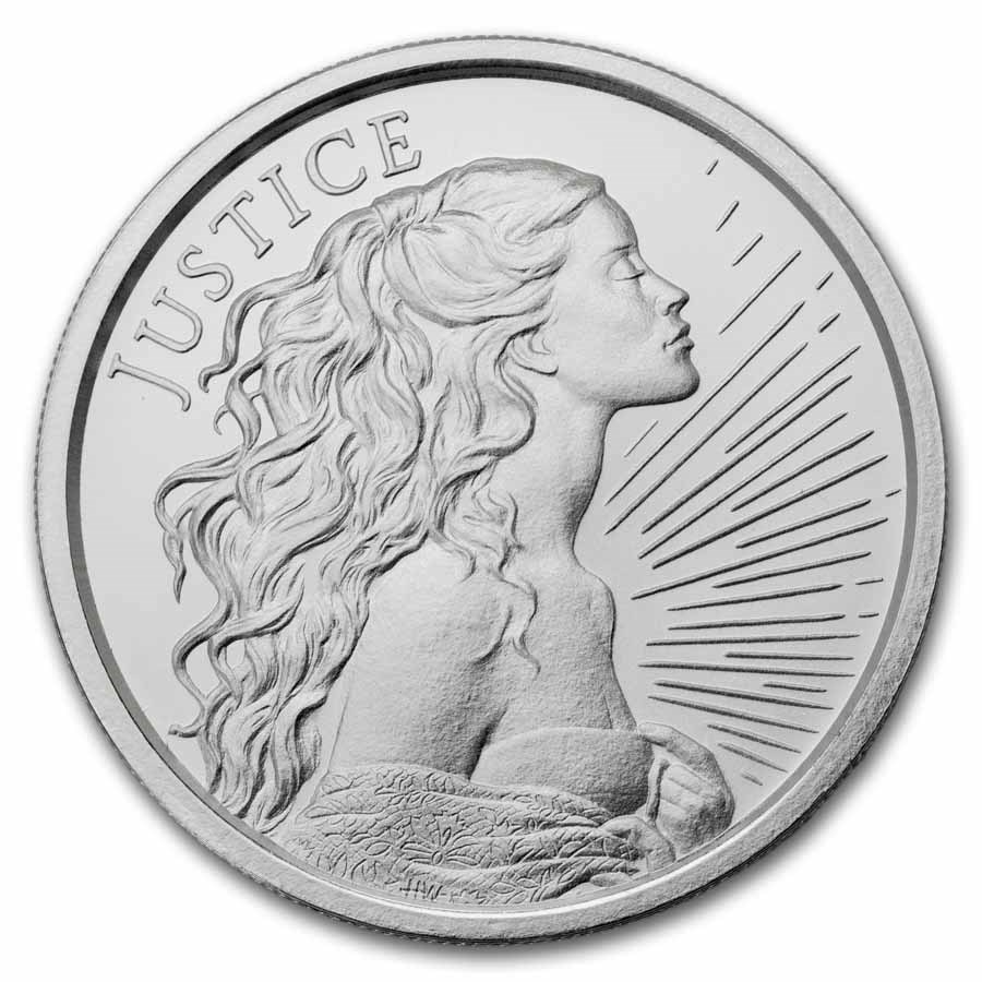 2026 1 oz Silver Shield Round - Justice