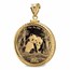 2026 15 gram Gold Panda Pendant (Diamond-Cut Screw Top Bezel)