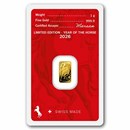 2026 1g Gold Bar - Argor-Heraeus Year of the Horse (In Assay)