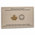 2026 5-Coin Ag 100th Birthday of QEII Fractional Set (Box/COA)