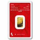 2026 5g Gold Bar - Argor-Heraeus Year of the Horse (In Assay)