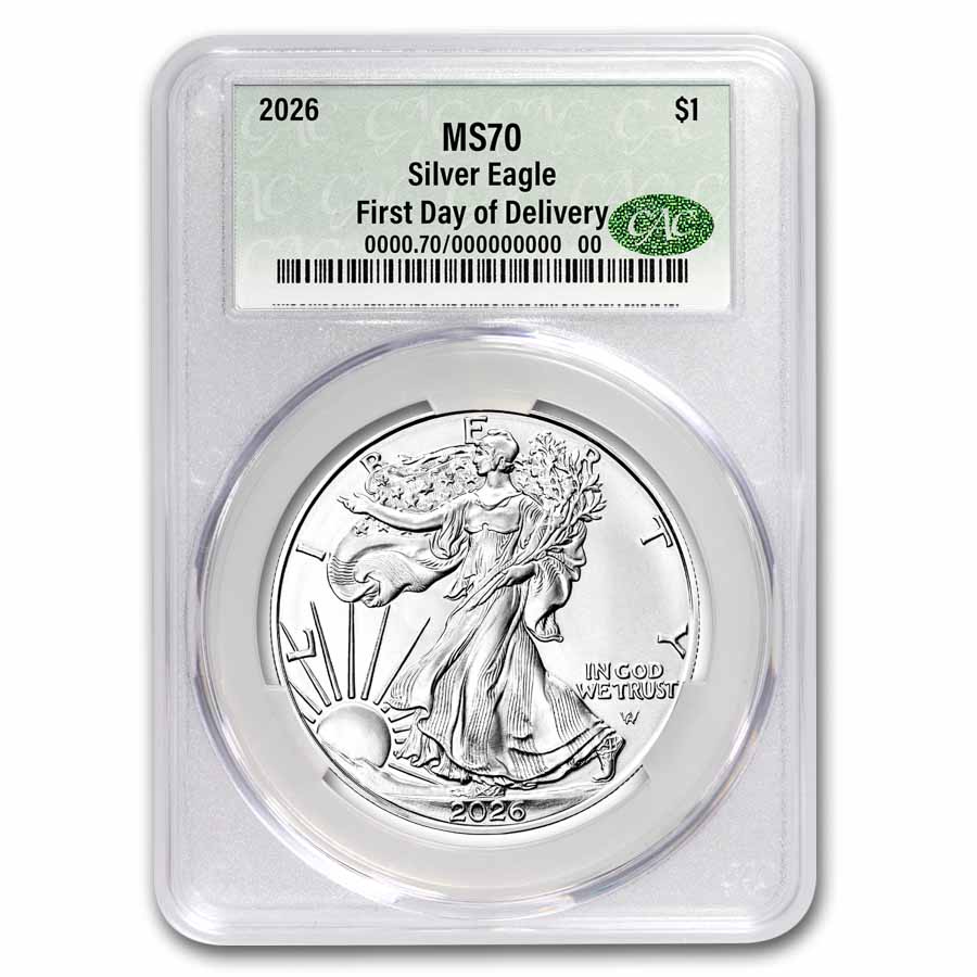 アメリカンイーグル☆　シルバー Buy 2026 American Silver Eagle MS-70 CAC (First Day of Delivery