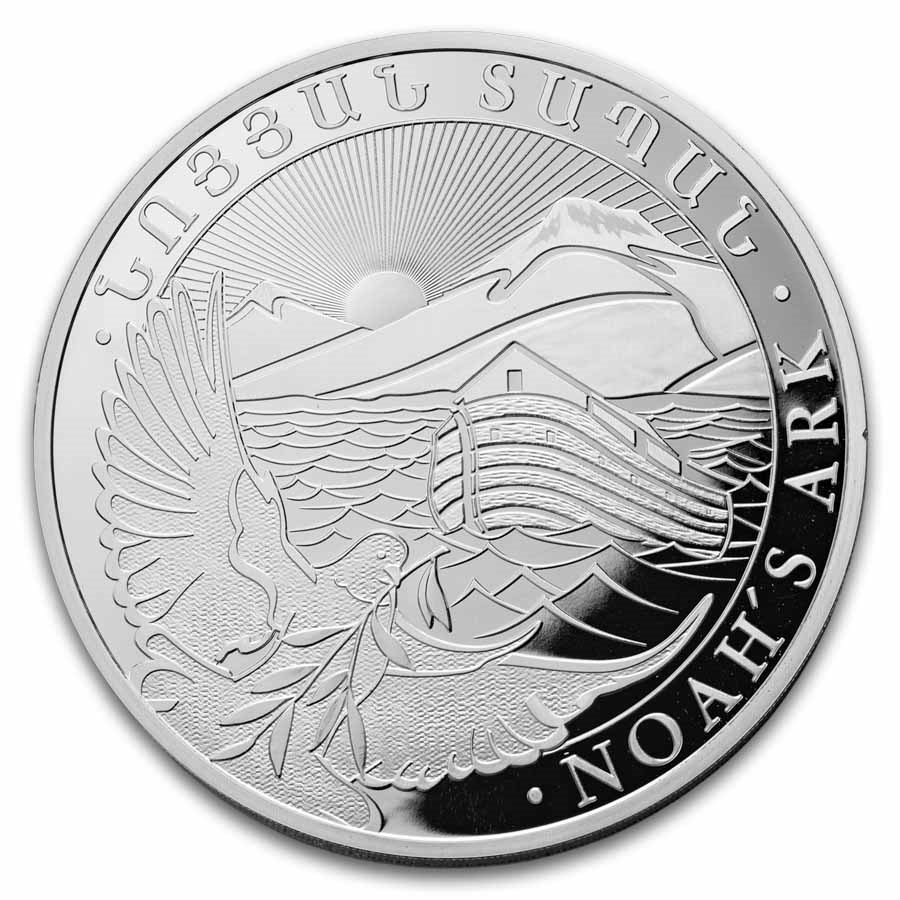 2026 Armenia 1 kilo Silver 10000 Drams Noah’s Ark BU